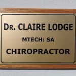 SpineWorks - Dr Lodge's Name Plaque